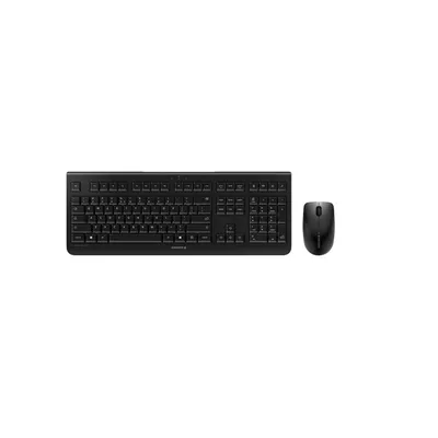 Zdjęcie produktu dla CHERRY DW 3000, Pełnowymiarowy (100%), Bezprzewodowy, RF Wireless, QWERTY, Czarny, Dołączona myszka
