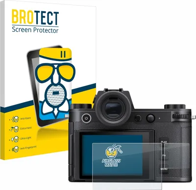 Produktbild von BROTECT Entspiegelungs Schutzglas für Leica SL3 / SL3-S (Display + Schulterdisplay) Schutzfolie Panzer Folie Glas Display Schutz matt