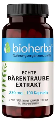 Obrázek produktu pro Extrakt z medvědice lékařské 230 mg – 100 kapslí – Bioherba