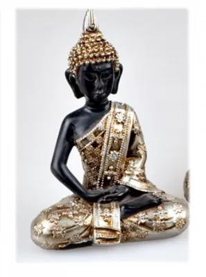 Produktbild von Formano - Buddha Antik-Gold Höhe: 22 cm, Serie: Antikfarben, Material: Kunststein, Typ: Dekofigur, Farbe: gold