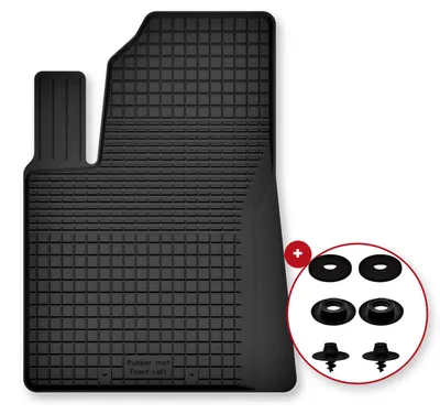 Image de Tapis conducteur en caoutchouc pour hyundai Kona II 2022- (crossover) – noir, semi-universel, adapté