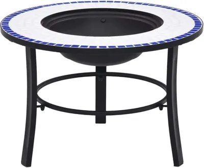 Obrázok produktu pre Mozaikové ohnisko, modro biele 68 cm, keramika
