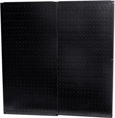 Produktbild von Famanu Pegboard Set - Schwarz, 32 Zoll hoch x 16 Zoll breit - 2er Set