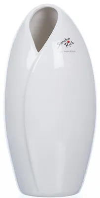 Produktbild von AMARYLLIS porcelain vase - weiß - 15x15x22cm - Porzellan