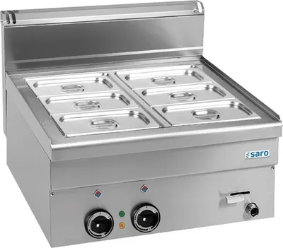 Immagine prodotto di Bagnomaria elettrico Saro modello EBM66 per 1/1 + 2 contenitori GN da 1/4 per 20 litri