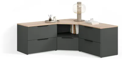 Produktbild von Wohnwand Livinity Piave Anthrazit 3 Teile, Model 58853