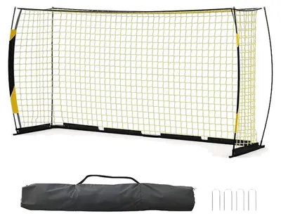 Obrázok produktu pre Futbalová bránka – tréningová bránka 3,66 x 1,83 m – skladateľná – prenosná – s taškou na prenášanie – pre vonkajšie použitie/do záhrady