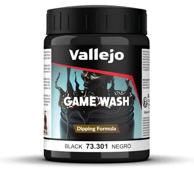 Waschfarbe Schwarz 200 ml – Acrylfarbe für Figurenmodelle