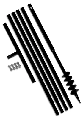 Produktbild von Erdbohrer mit Griff, 80 mm, Verlängerungsrohr 5 m, Stahl