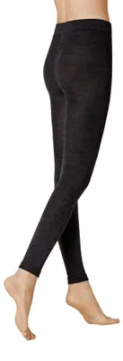 Productafbeelding van KUNERT dames leggings, zachte wol-katoenmix, zonder elastische band, antracietmelange, maat 38/40