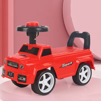 Produktbild von Auto Rutschfahrzeug,Kinderfahrzeug, Baby Walker,Kinder Fahrspielzeug Aktivspielzeug von 1 bis 4 Jahren bis 30kg,Geschenke Kleinkind (Rot)
