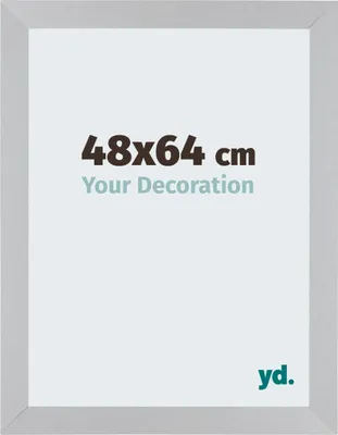 Image de Cadre photo, 48x64 cm, argent mat, MDF, Mura