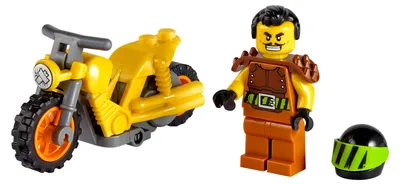 Obrázek produktu pro LEGO 60297 City Stuntz Power Stuntbike, sada s motorkou poháněnou setrvačníkem a závodní minifigurkou Wallop, hračky pro děti od 5 let