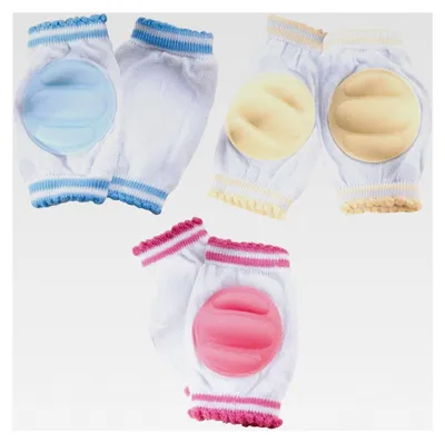 Produktbild von 3 Paar Baby-Knieschützer, Weiche Atmungsaktive Knieschoner, Elastische Rutschfeste Knieschoner