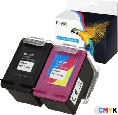 Produktbild von Tinten "303XL" My Office BK CMY für HP Envy 7220e 7221e Photo 6220 7130 6230