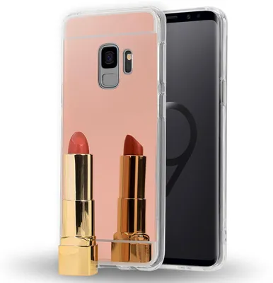 Produktbild von Samsung Galaxy S9 Spiegel Hülle von NALIA, Mirror Case Dünne Silikon Handyhülle Rose Gold