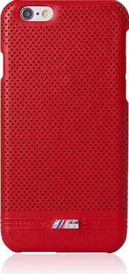 Produktbild von BMW Hard Cover Adrenaline Embossed Lines Red, M Collection, für Apple iPhone 6/6s, BMHCP6MPERE, Blister