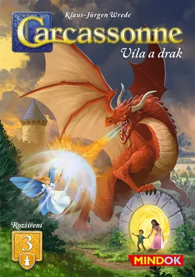 Zdjęcie produktu dla Mindok Carcassonne rozszerzenie 3: Wróżka i smok (2025)