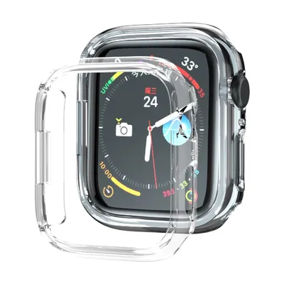 Produktbild von Schutzhülle für Apple Watch 7/ 8/ 9 41 mm Smartwatch Schutz Hülle Case Cover Tasche Transparent Uhr Bumper ANTI-SHOCK/ ANTI-STOß