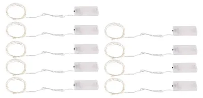 Produktbild von LED Lichterketten, 180 LEDs, Batterie, silber, L 220 cm
