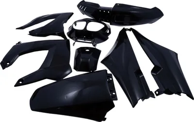 Produktbild von Verkleidungskit STR8 Derbi Senda - 8 Teile - schwarz