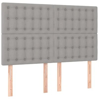 Produktbild von VidaXL 3116764, Hellgrau, Polyester, Holz, 1440 mm, 118 cm, 128 cm, 50 mm