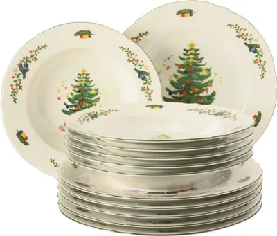 Produktbild von Tafelservice 12-teilig - Seltmann Weiden Marieluise Weihnachten - Speiseteller Suppenteller