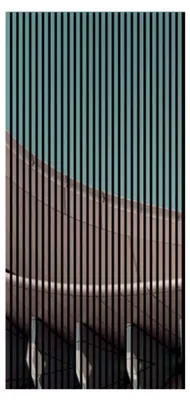 Produktbild von Akustikpaneele mit Digitaldruck Architecture01 19 x 1133 x 2400 mm Gebäude Architektur MDF PET-Fasern Wandpaneele Blau Grau 2 Einzelplatten