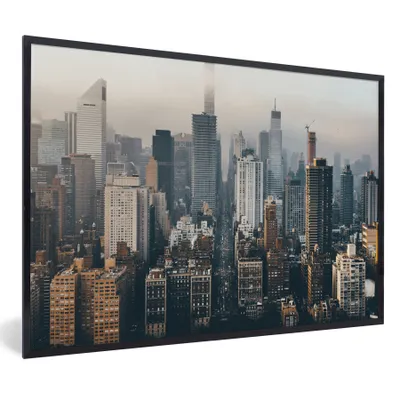 Obrázok produktu pre MuchoWow® Zarámovaný plagát Panoráma New Yorku 30x20 Nástenný plagátový rám Fotky
