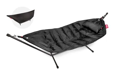 Produktbild von Fatboy Headdemock Hängematte mit Gestell Black Mit Kissen