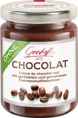 Image de Crème au chocolat CHOCOLAT au chocolat noir & espresso de Grashoff, 250g