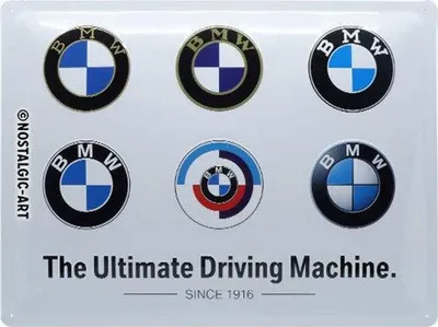 Produktbild von Nostalgic-Art - Blechschild 30 x 40 cm - BMW - BMW Logo Evolution