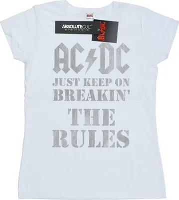 Immagine prodotto di AC/DC - Maglietta "Just Keep On Breaking The Rules" da donna BI4438 (S) (Bianco)