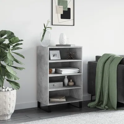Image de vidaXL Highboard gris béton 57x35x90 cm Bois composite