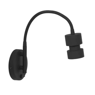 Produktbild von Steinhauer Wandleuchte Natasja LED 1-flammig Mattes Schwarz 11x22cm