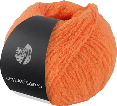 Image de Lana Grossa LEGGERISSIMO fil 50 g super léger, doux, 100% recyclé 150 m couleur 002 - Orange
