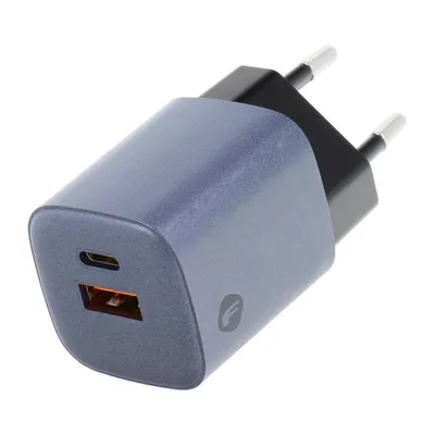 Produktbild von Forcell F-Energy GaN-Netz-Ladegerät - 33W mit Anschlüssen: USB C und USB A mit PD und QC 4.0 Laden