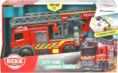 Zdjęcie produktu dla Straż Pożarna SOS Rosenbauer 23cm - Twoja mała pomoc w akcji! Idealny dla małych ratowników – rozwijaj wyobraźnię i ucz się bezpieczeństwa podczas zabawy!