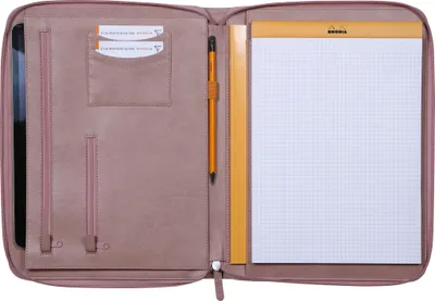 Produktbild von Rhodia Konferenzmappe, großes Modell 25,5x34 cm, für Block A4 Rosenholz 168124C