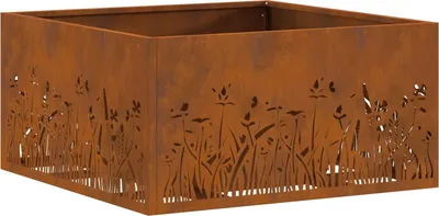 Produktbild von Möbel Feuerstelle Quadratisch 60x60x30 cm Cortenstahl - Feuerkörbe & -schalen 858927