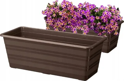 Produktbild von Brauner Balkonkasten Blumentopf 40 cm