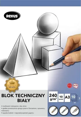 Immagine prodotto di Blocco tecnico A3/10K bianco Premium