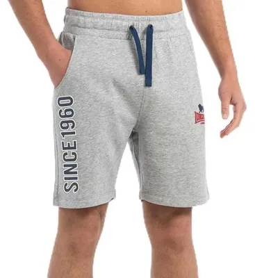 Immagine prodotto di Pantaloncini da uomo regular fit SKAILL Marl Grey/Navy/Red XL Lonsdale