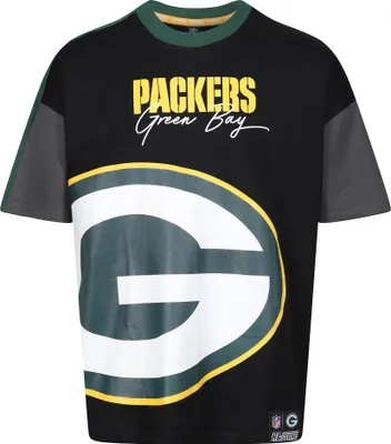Produktbild von Recovered T-Shirt NFL Packers Bay Cut and Sew Oversized für alle Fans der Green Bay Packers Black XL