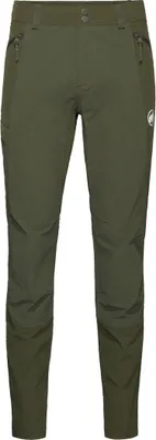 Ducan Pants von Mammut; grüne Trekkinghose für Herren mit Reißverschlusstaschen.