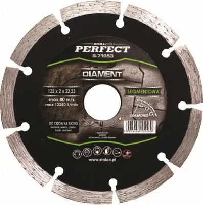 Zdjęcie produktu dla tarcza diamentowa 115mm segmentowa STALCO
