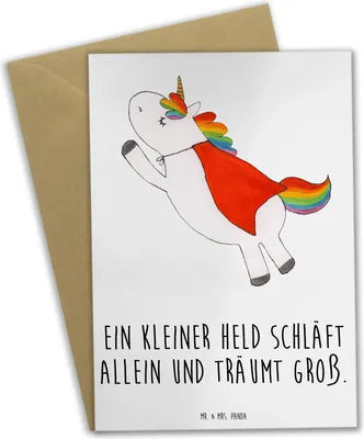 Produktbild von Mr. & Mrs. Panda babykarte Alleine schlafen lernen - Weiß - Geschenk, weihnachtskarten, Vertrauem, Trost, Zuversicht, hochzeitskarten, mutig, einladungskarten, Grußkarten