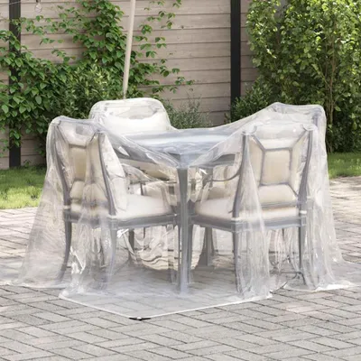 Produktbild von vidaXL Klare Plane mit Ösen 2x2 m Polyethylen