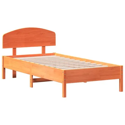 Immagine prodotto di vidaXL Letto in legno massiccio senza materasso cera marrone 75x190 cm legno di pino