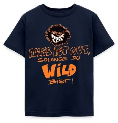 Produktbild von Spreadshirt Die Wilden Kerle Spruch Motto mit Logo Kinder T-Shirt, 110/116 (5-6 Jahre), Navy